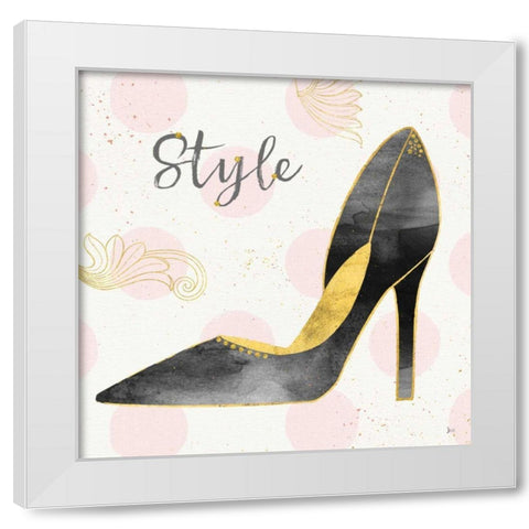 Fashion Blooms I Black White Modern Wood Framed Art Print by Aiken, Jess