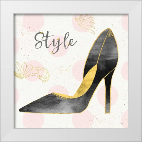 Fashion Blooms I Black White Modern Wood Framed Art Print by Aiken, Jess