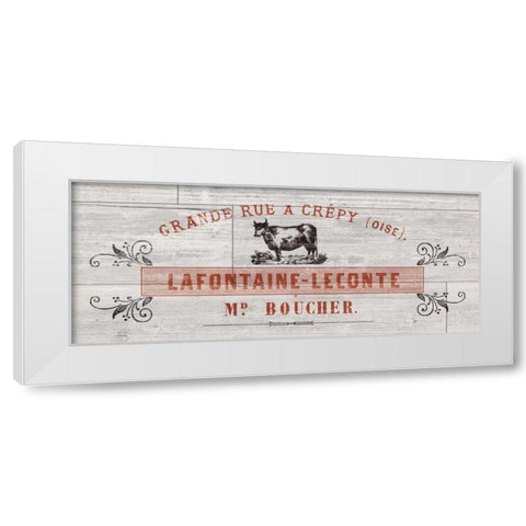 Animal Bill of Sales II Gray Wood White Modern Wood Framed Art Print by Wild Apple Portfolio