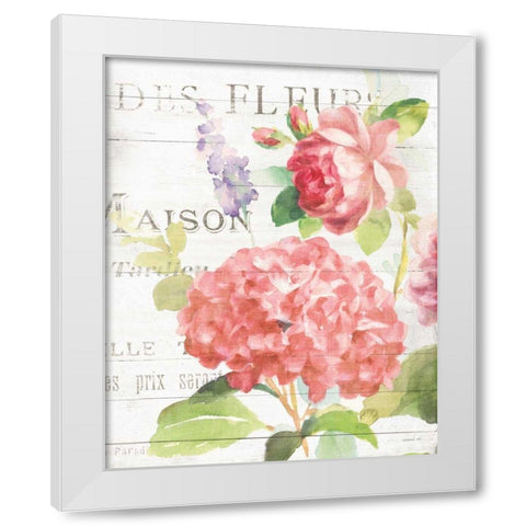 Maison Des Fleurs IV White Modern Wood Framed Art Print by Nai, Danhui