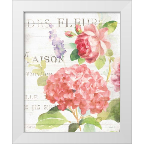 Maison Des Fleurs IV White Modern Wood Framed Art Print by Nai, Danhui