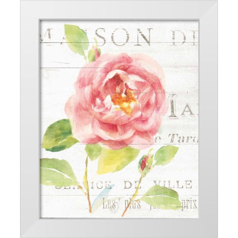 Maison des Fleurs V White Modern Wood Framed Art Print by Nai, Danhui