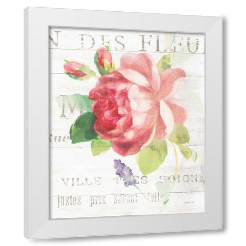 Maison des Fleurs VIII White Modern Wood Framed Art Print by Nai, Danhui