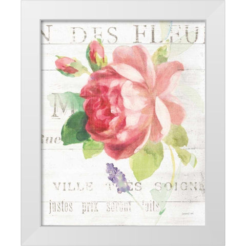 Maison des Fleurs VIII White Modern Wood Framed Art Print by Nai, Danhui