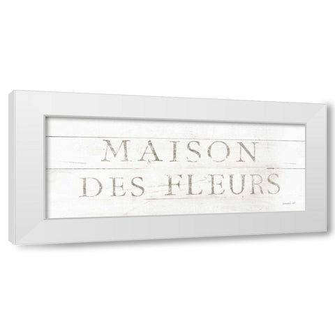 Maison des Fleurs IX White Modern Wood Framed Art Print by Nai, Danhui