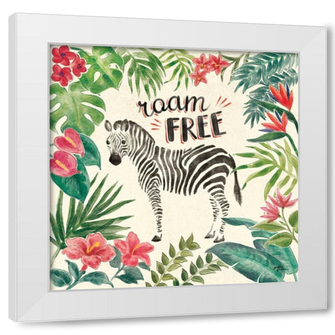 Jungle Vibes IV White Modern Wood Framed Art Print by Penner, Janelle