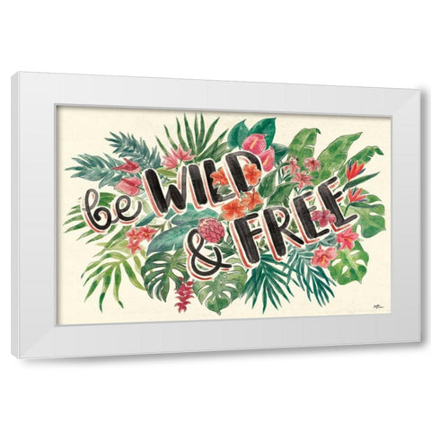 Jungle Vibes VI White Modern Wood Framed Art Print by Penner, Janelle