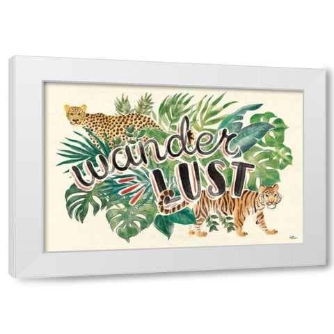 Jungle Vibes VII White Modern Wood Framed Art Print by Penner, Janelle