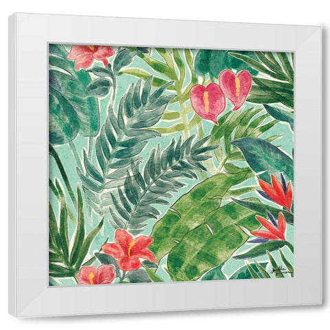 Jungle Vibes Step 02C White Modern Wood Framed Art Print by Penner, Janelle