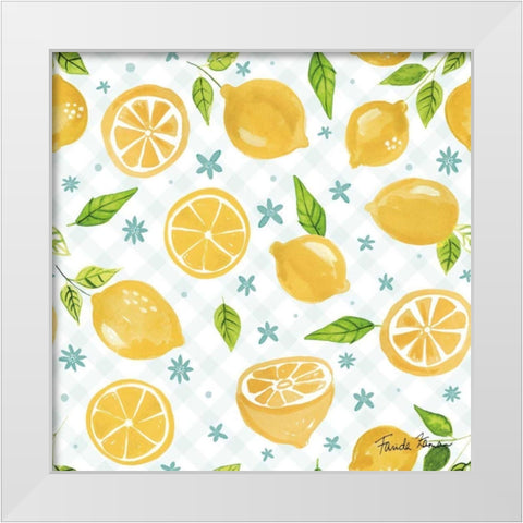 Mellow Yellow Step 01A White Modern Wood Framed Art Print by Zaman, Farida