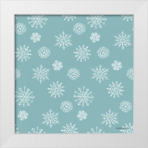 Holiday Paws Step 04B White Modern Wood Framed Art Print by Grove, Beth