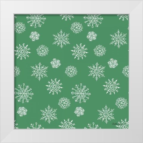 Holiday Paws Step 04D White Modern Wood Framed Art Print by Grove, Beth