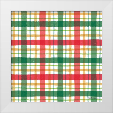 Holiday Paws Step 05 White Modern Wood Framed Art Print by Grove, Beth