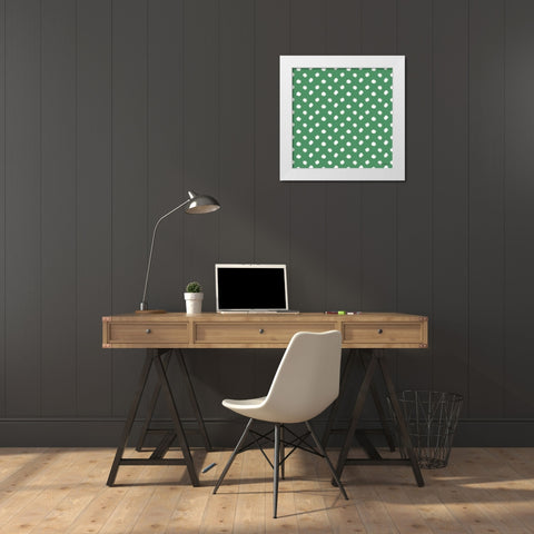 Holiday Paws Step 06D White Modern Wood Framed Art Print by Grove, Beth