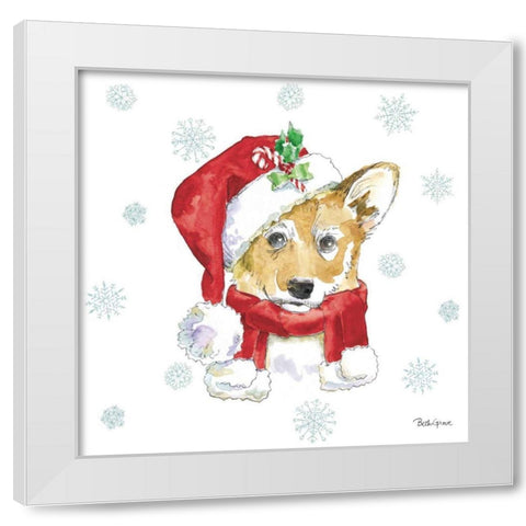 Holiday Paws VIII White Modern Wood Framed Art Print by Grove, Beth