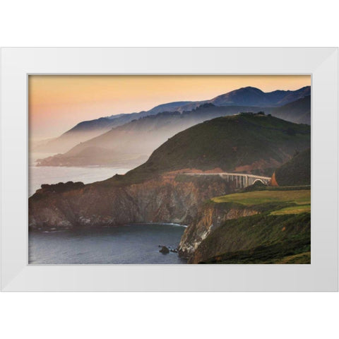 Big Sur I White Modern Wood Framed Art Print by Majchrowicz, Alan
