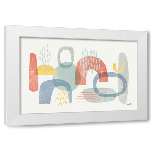 Milo I White Modern Wood Framed Art Print by Hershey, Moira