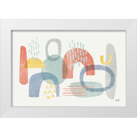 Milo I White Modern Wood Framed Art Print by Hershey, Moira
