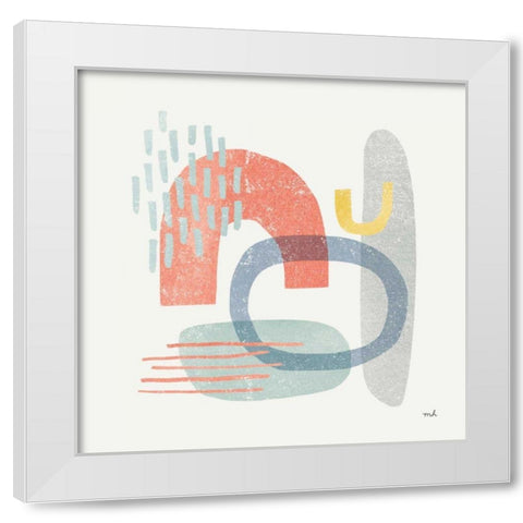 Milo III White Modern Wood Framed Art Print by Hershey, Moira