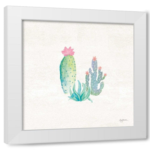 Bohemian Cactus V White Modern Wood Framed Art Print by Urban, Mary