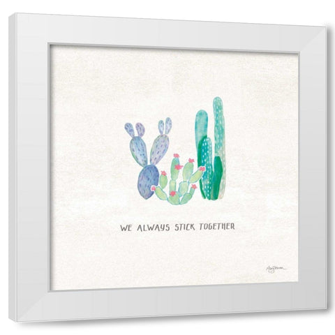 Bohemian Cactus VI White Modern Wood Framed Art Print by Urban, Mary