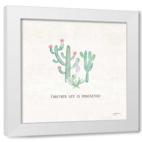 Bohemian Cactus VIII White Modern Wood Framed Art Print by Urban, Mary