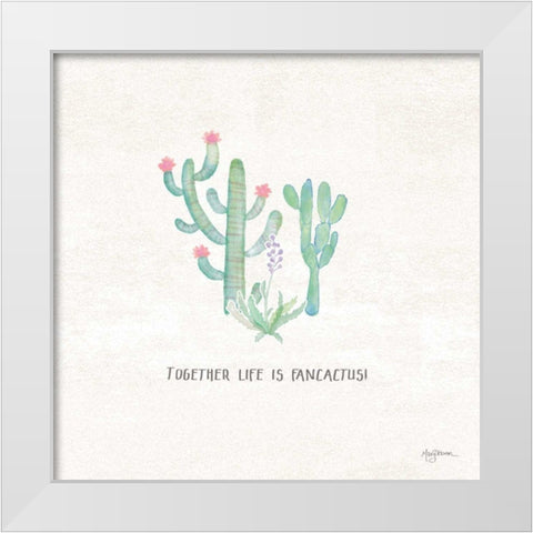 Bohemian Cactus VIII White Modern Wood Framed Art Print by Urban, Mary