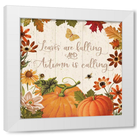 Fall Garden III White Modern Wood Framed Art Print by Pertiet, Katie