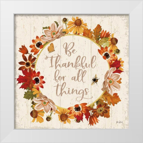 Fall Garden IV White Modern Wood Framed Art Print by Pertiet, Katie