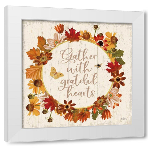 Fall Garden V White Modern Wood Framed Art Print by Pertiet, Katie