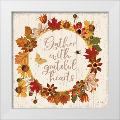 Fall Garden V White Modern Wood Framed Art Print by Pertiet, Katie