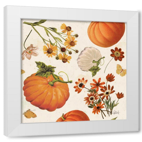 Fall Garden Step 01A White Modern Wood Framed Art Print by Pertiet, Katie