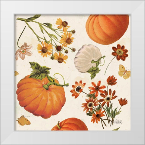 Fall Garden Step 01A White Modern Wood Framed Art Print by Pertiet, Katie