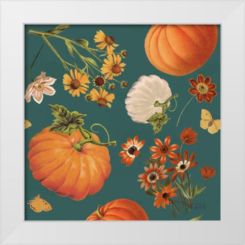 Fall Garden Step 01B White Modern Wood Framed Art Print by Pertiet, Katie