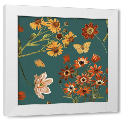 Fall Garden Step 02B White Modern Wood Framed Art Print by Pertiet, Katie