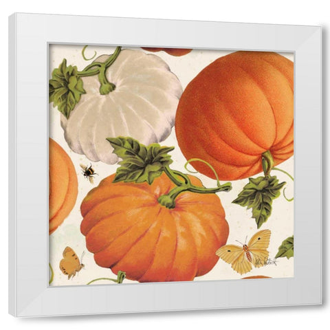 Fall Garden Step 03A White Modern Wood Framed Art Print by Pertiet, Katie