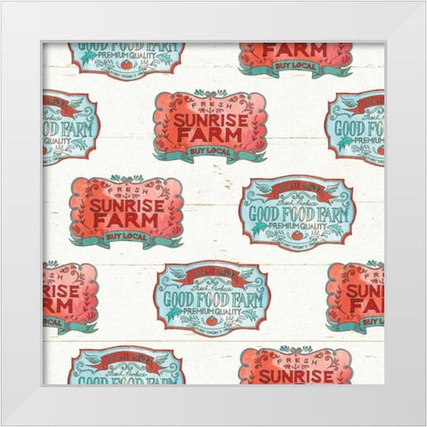 Down on the Farm Step 02A White Modern Wood Framed Art Print by Tavoletti, Anne