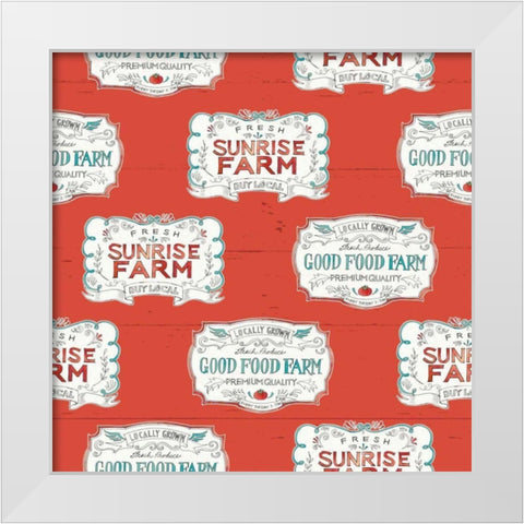 Down on the Farm Step 02B White Modern Wood Framed Art Print by Tavoletti, Anne