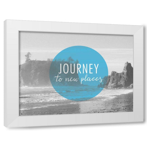 Bold Adventures V v2 White Modern Wood Framed Art Print by Marshall, Laura