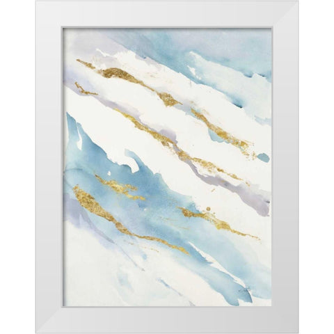 Drift v2 White Modern Wood Framed Art Print by Schick, Mike