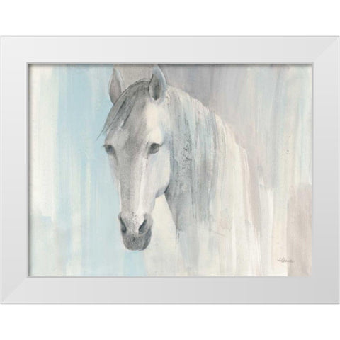 Summer White Modern Wood Framed Art Print by Hristova, Albena