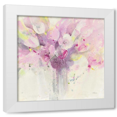 Pretty in Spring White Modern Wood Framed Art Print by Hristova, Albena