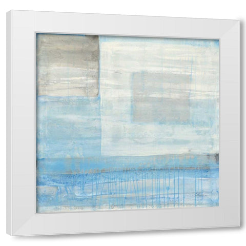 Snowday White Modern Wood Framed Art Print by Hristova, Albena