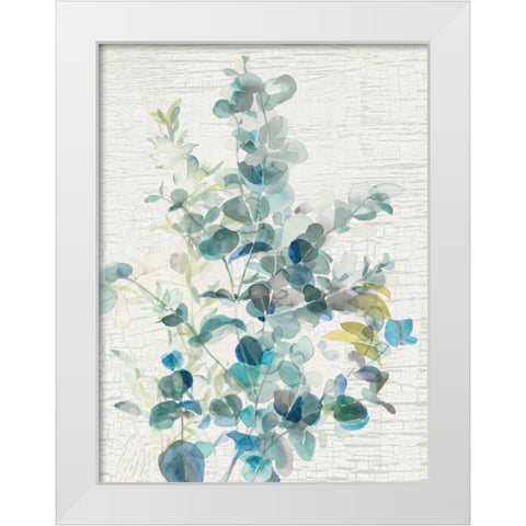 Eucalyptus IV Vintage White Modern Wood Framed Art Print by Nai, Danhui