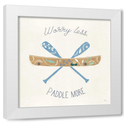 Otomi Lake VII White Modern Wood Framed Art Print by Charron, Veronique