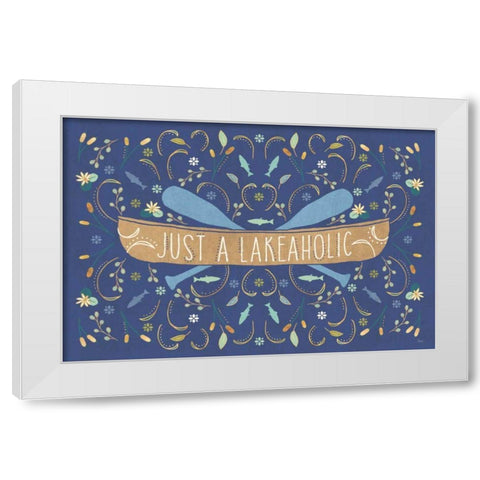 Otomi Lake I Dark White Modern Wood Framed Art Print by Charron, Veronique