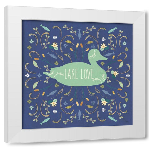 Otomi Lake II Dark White Modern Wood Framed Art Print by Charron, Veronique