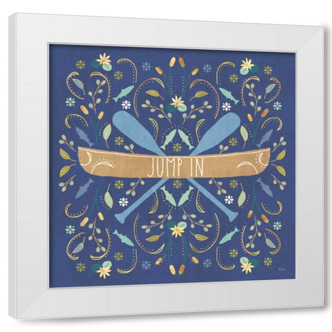 Otomi Lake III Dark White Modern Wood Framed Art Print by Charron, Veronique