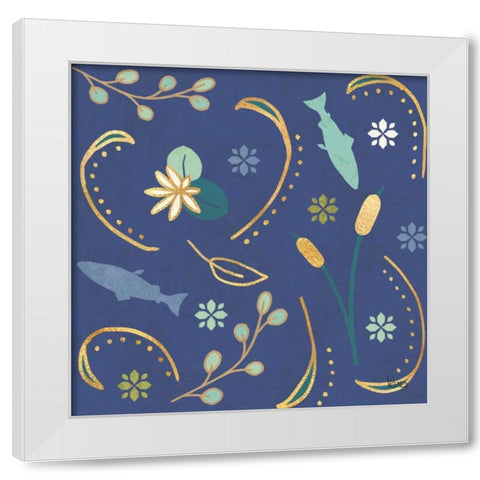 Otomi Lake Step 02B White Modern Wood Framed Art Print by Charron, Veronique