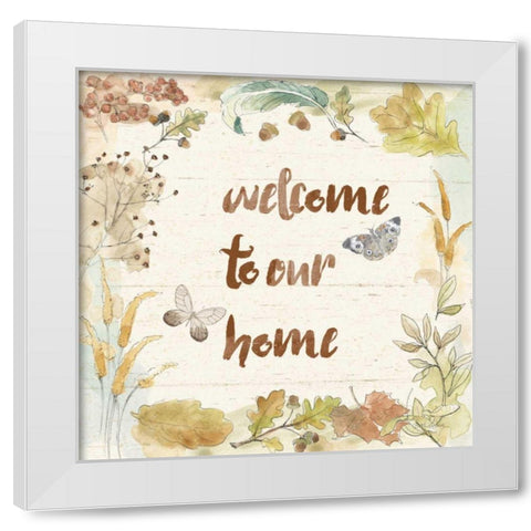 Woodland Wreath VI Home White Modern Wood Framed Art Print by Grove, Beth